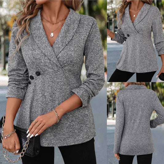 Damen Elegante und bequeme Blazerjacke mit Knopfdetails Stalluxe