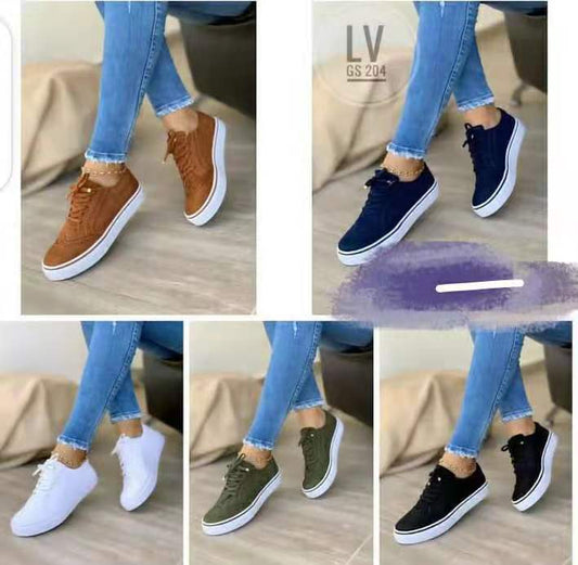 Damen Sneaker mit modischem Textilobermaterial und dämpfender Sohle Stalluxe