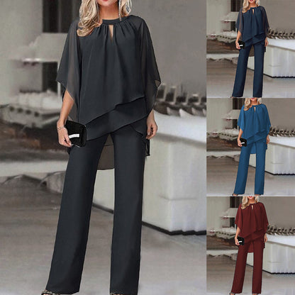 Damen Set aus luftiger Tunika und eleganten Palazzo-Hosen Stalluxe