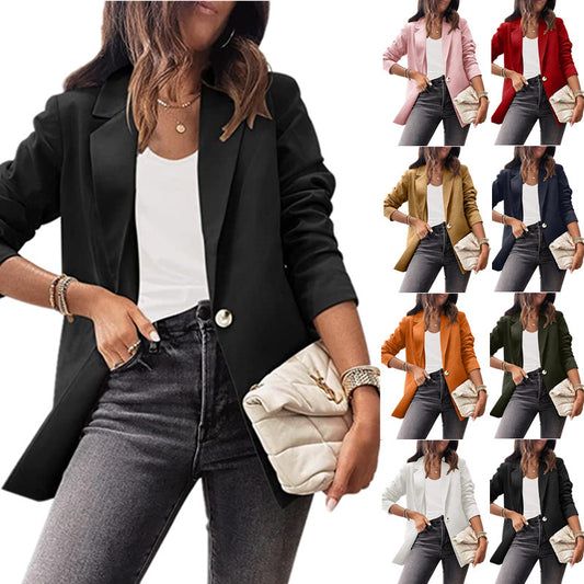 Damen Eleganter Blazer mit außergewöhnlichem Schnitt und praktischen Taschen Stalluxe