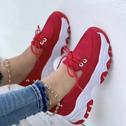 Damen Schnurschuhe mit gepolsterter Sohle und atmungsaktivem Obermaterial Stalluxe