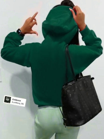 Damen Kapuzenpullover mit inspirierendem Aufdruck Stalluxe
