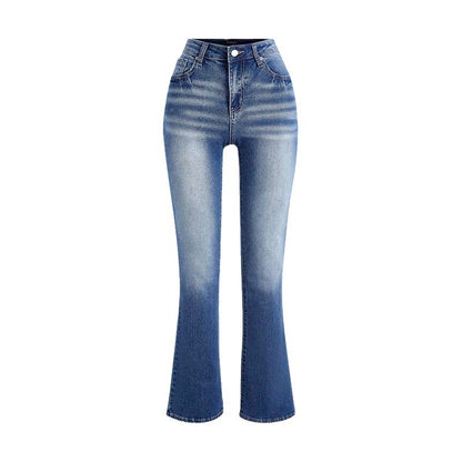 Damen Slim Fit Jeans mit hohem Bund Stalluxe
