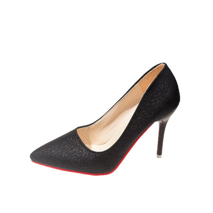 Damen Glitzernde High Heels mit elegantem spitzem Design und rutschfestem Fußbett Stalluxe