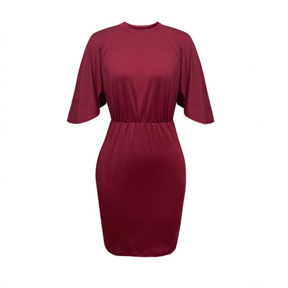 Damen Bodycon Kleid mit innovativem Schnitt und schwingenden Ärmeln Stalluxe