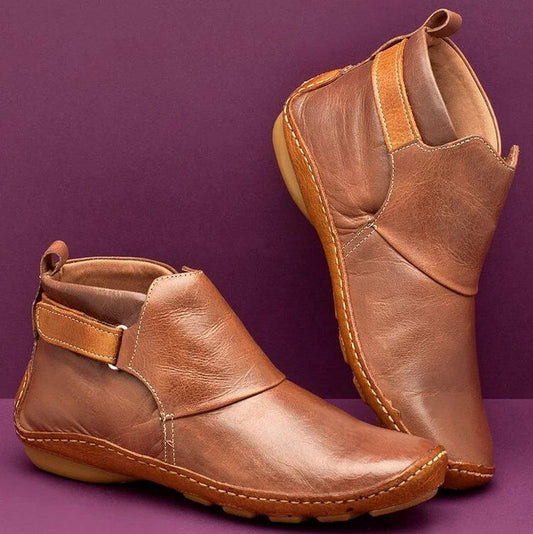 Damen modische Stiefel mit seitlichem Elastik und komfortabler Sohle Stalluxe