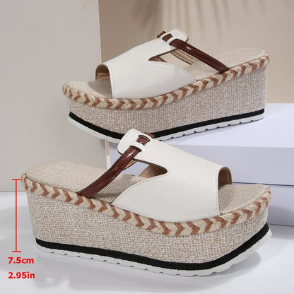 Damen Wedge-Pantoletten mit raffiniertem Design und gepolstertem Fußbett Stalluxe
