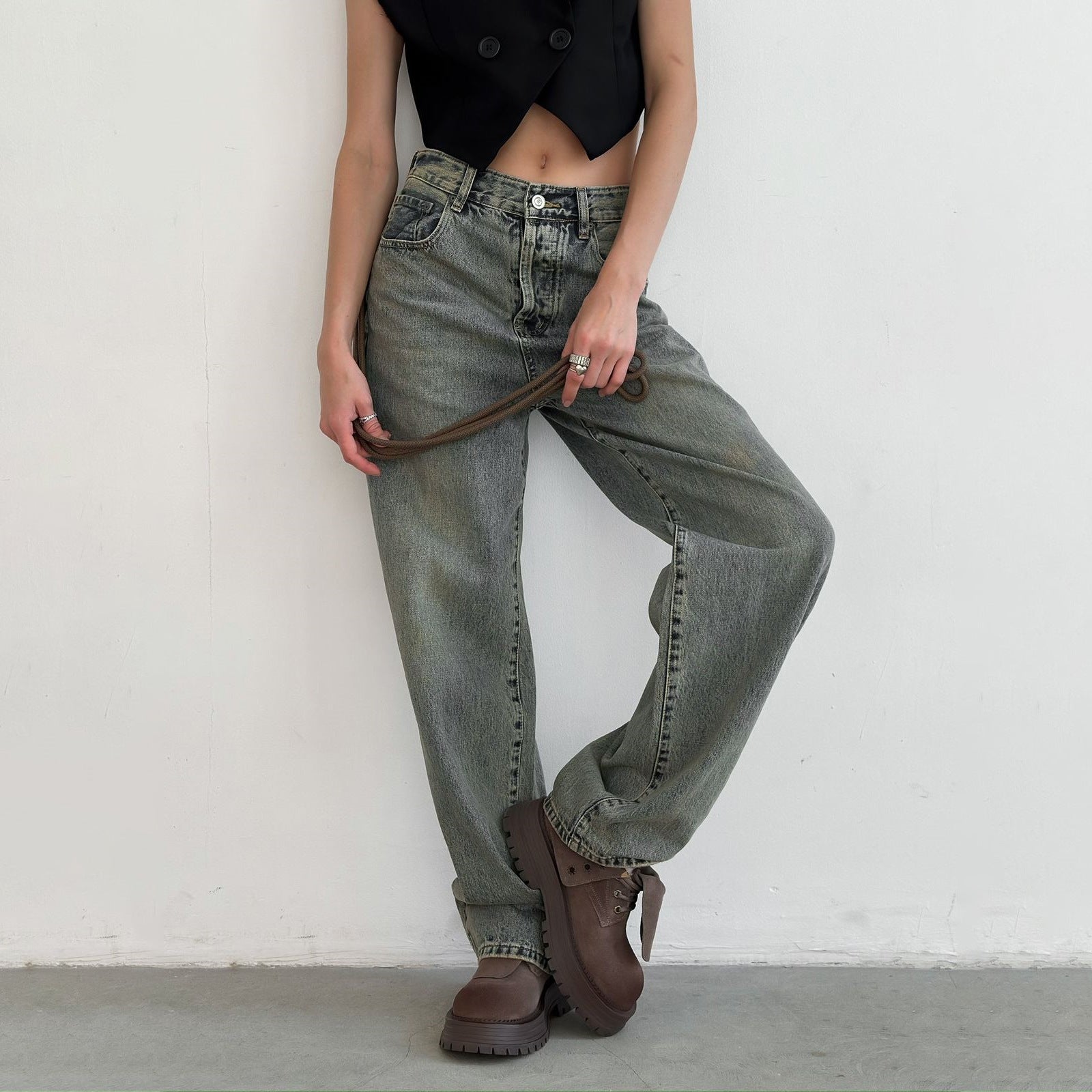 Damen Relaxed Fit Jeans mit lässigem Schnitt und hochwertigen Materialien Stalluxe