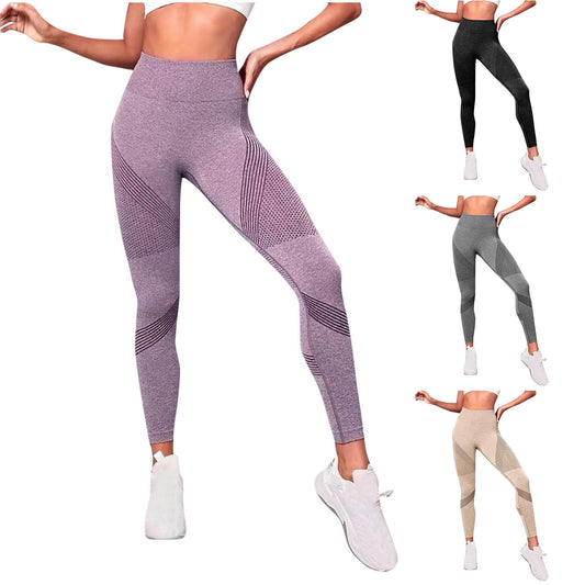 Damen Funktionsleggings mit atmungsaktivem Design und strukturierten Einsätzen Stalluxe