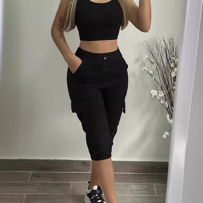 Damen Cargo-Jogginghose mit praktischen Taschen und elastischem Bündchen Stalluxe