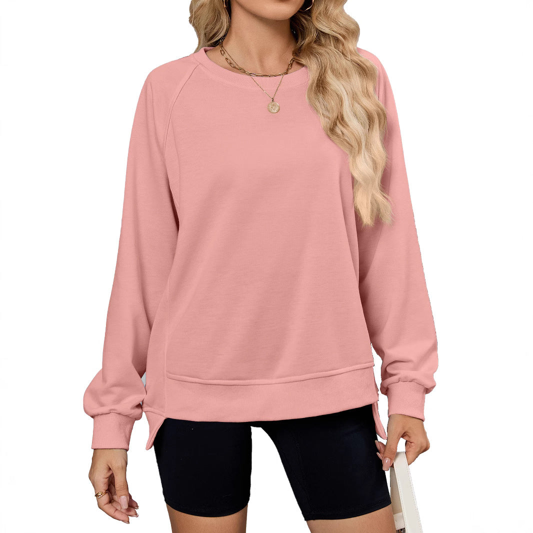 Damen lässiges Sweatshirt mit seitlichen Schlitzen und lässiger Passform Stalluxe