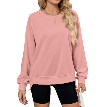 Damen lässiges Sweatshirt mit seitlichen Schlitzen und lässiger Passform Stalluxe