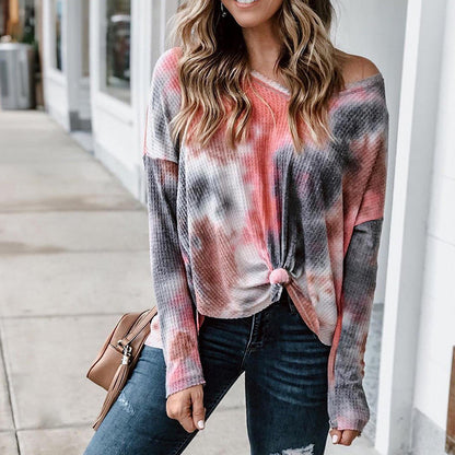 Women's Off-Shoulder Waffle Knit Top Stalluxe
