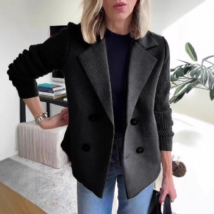 Damen Modischer Oversized-Blazer mit Doppelreihe Stalluxe