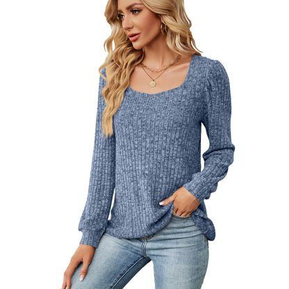 Damen bequemer Pullover mit strukturiertem Feinstrick und weitem Ausschnitt Stalluxe