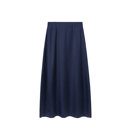 Damen Maxirock aus hochwertigem Satin mit elegantem Schnitt und fließendem Fall Stalluxe