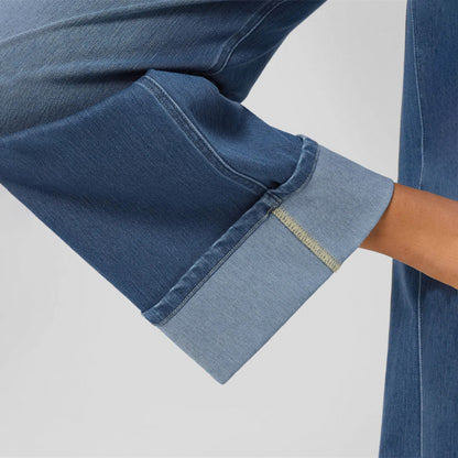 Damen Weit geschnittene Jeans mit ausgefallenem Saum Stalluxe