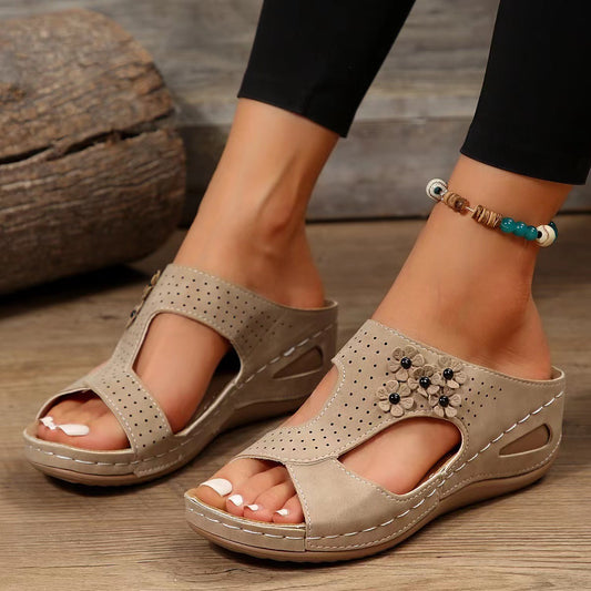 Damen Bequeme und stilvolle Sandalen mit offenem Zehenbereich Stalluxe