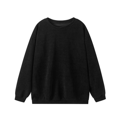 Damen Lässiges Sweatshirt mit Rippstruktur und weitem Schnitt Stalluxe