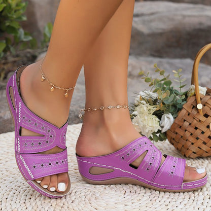 Damen Freizeitsandalen mit ergonomischem Fußbett und atmungsaktiven Einsätzen Stalluxe