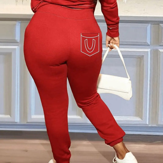 Damen Sportliche Jogginghose mit seitlicher Tasche und elastischem Bündchen Stalluxe
