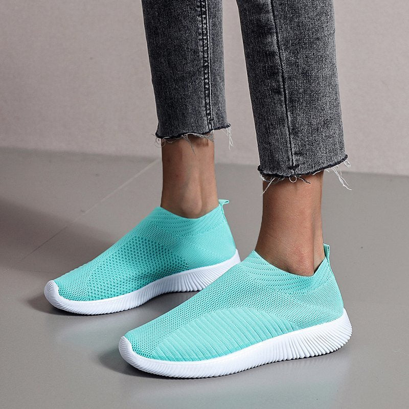 Damen Sportschuhe mit elastischem Obermaterial und rutschfester Sohle Stalluxe