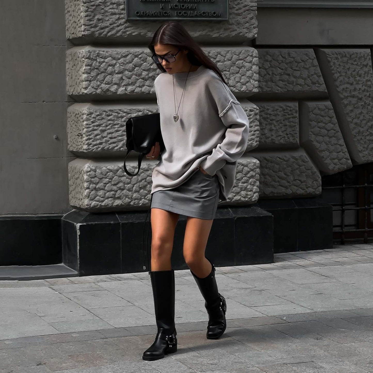 Damen oversize Strickpullover mit lässigem Schnitt und angesagten Details Stalluxe