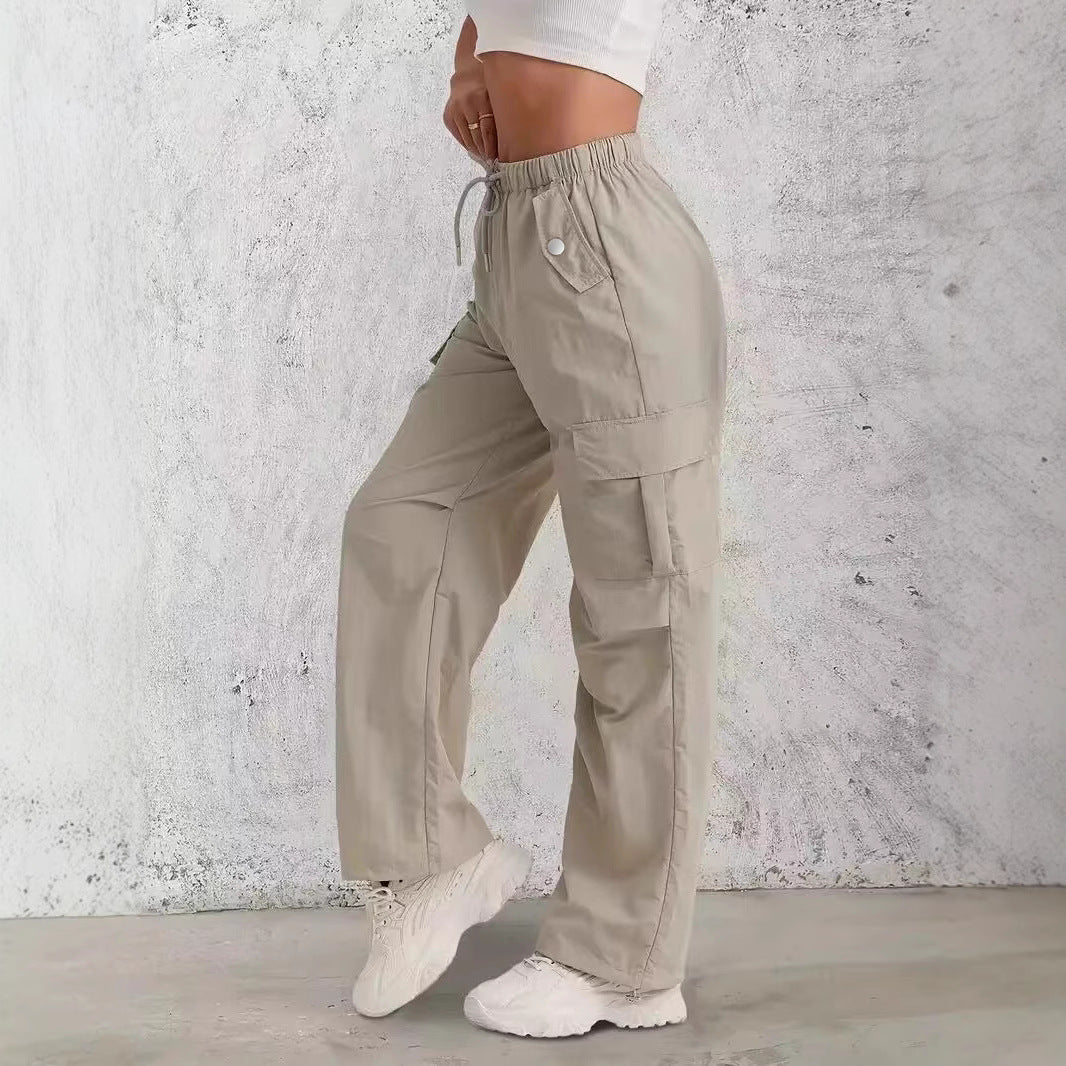 Damen Cargo-Hose mit praktischem Gummizug und modischen Seitentaschen Stalluxe
