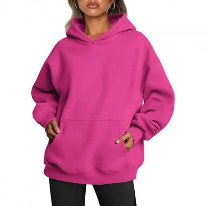 Damen Hoodie mit integriertem Taschen-Design und weichem Innenfutter Stalluxe