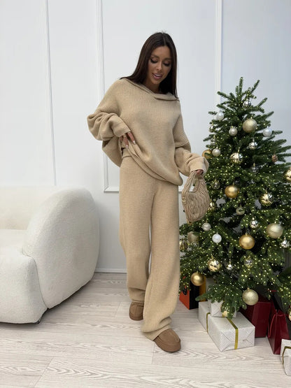 Damen bequemes Strickset Stalluxe