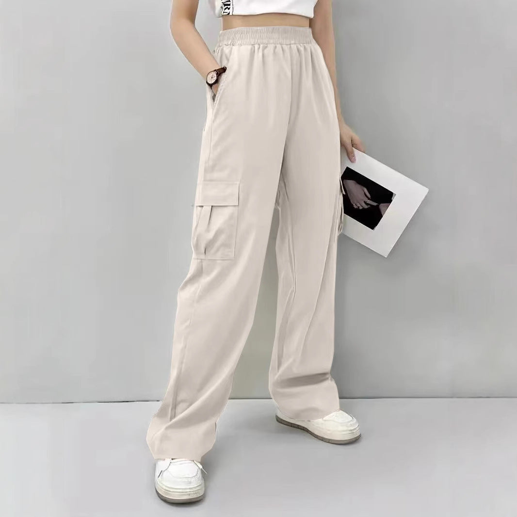 Damen Cargo-Hose mit elastischem Bund und praktischen Seitentaschen Stalluxe
