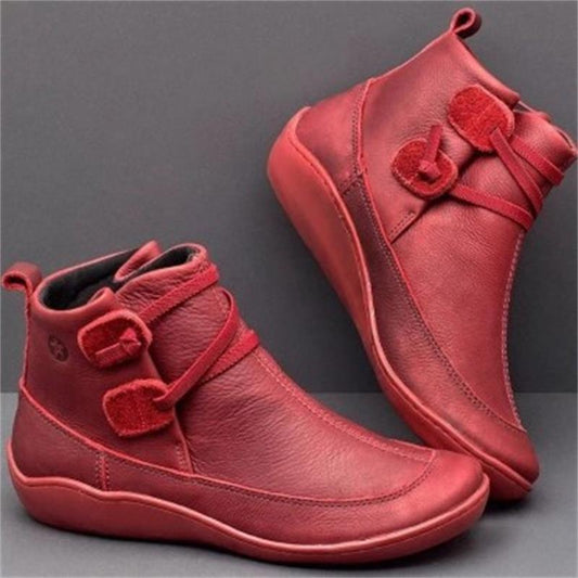 Damen modische Stiefeletten aus erstklassigem Leder mit flexibler Sohle und trendigem Design Stalluxe