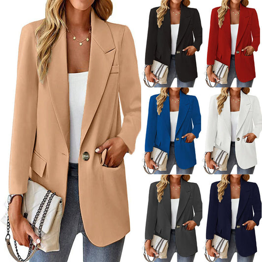 Damen Eleganter Oversized Blazer mit Taillierung und praktischen Taschen Stalluxe