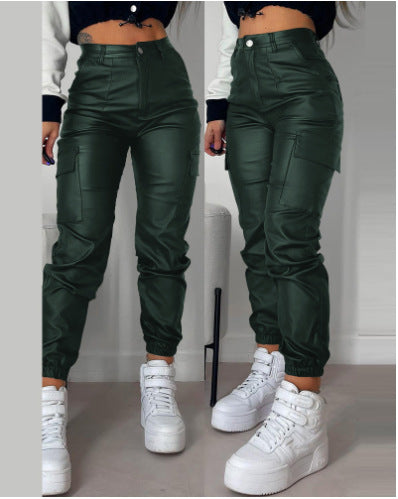 Damen Cargo-Hose mit elastischem Bund und praktischen seitlichen Taschen Stalluxe
