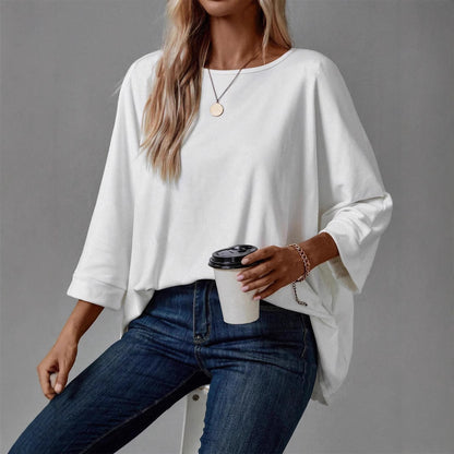 Damen Oversized Sweatshirt mit asymmetrischem Schnitt und intuitivem Tragekomfort Stalluxe