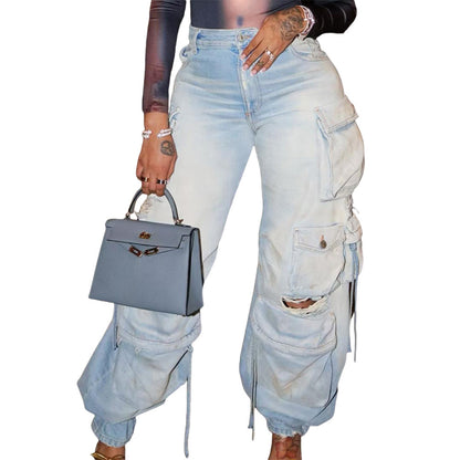 Damen Cargo-Hosen Stalluxe
