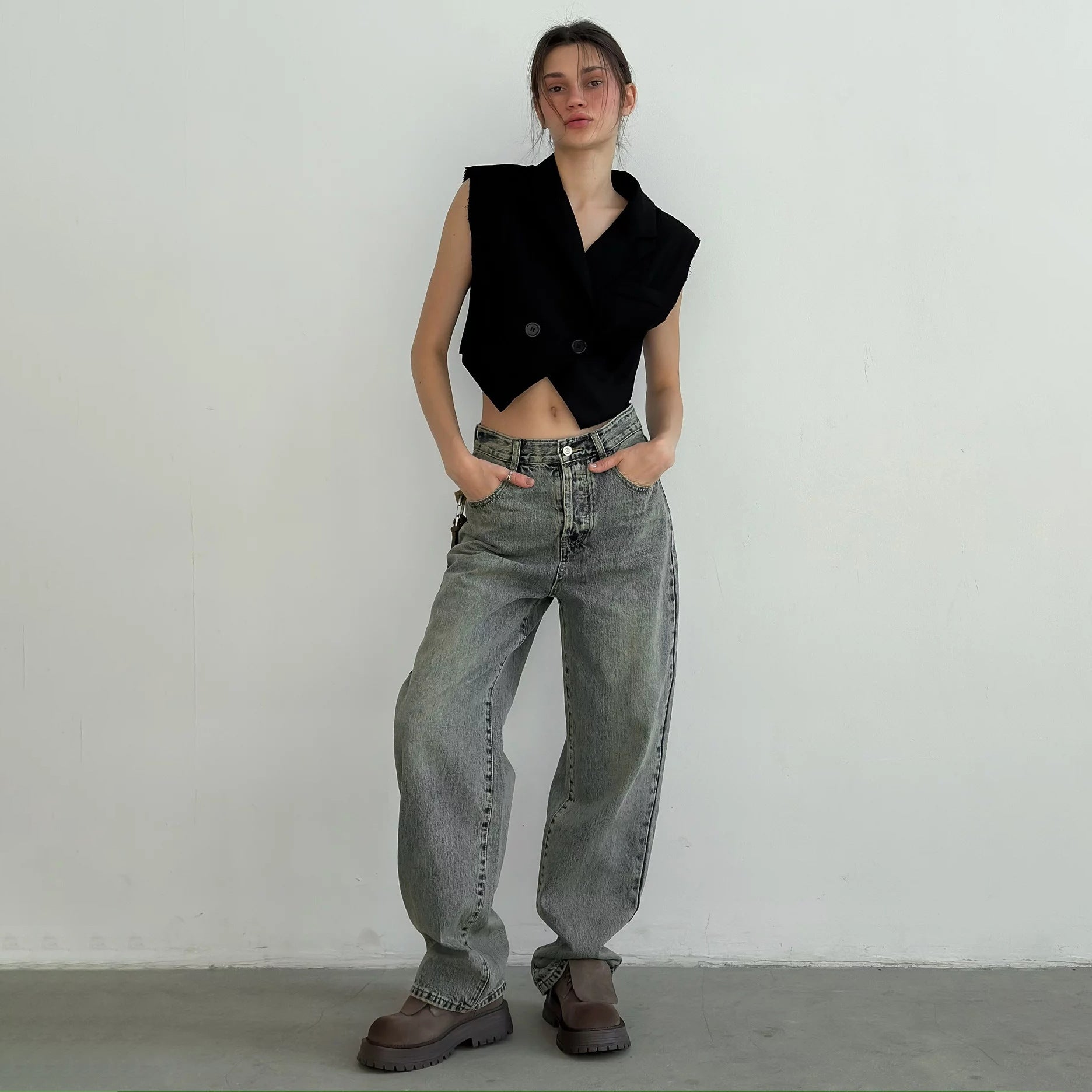 Damen Relaxed Fit Jeans mit lässigem Schnitt und hochwertigen Materialien Stalluxe