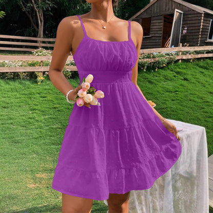 Damen Sommerliches Kleid mit Volantdesign Stalluxe