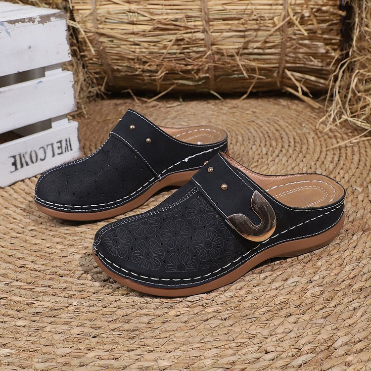 Damen Komfortable Clogs mit eleganter Verzierungen Stalluxe