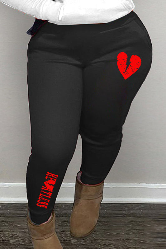 Damen Jogginghose mit modernem Herzmotiv Stalluxe