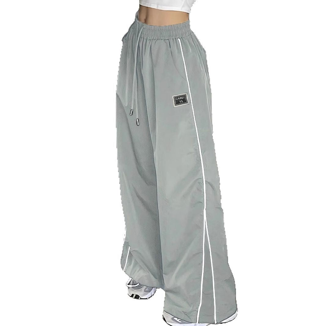 Damen Weite Sporthose mit elastischem Bund und stylischen Details Stalluxe