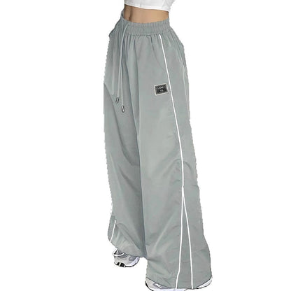 Damen Weite Sporthose mit elastischem Bund und stylischen Details Stalluxe