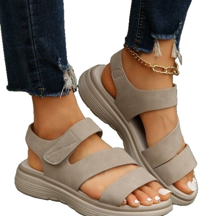 Damen Komfortsandalen mit trendigem Riemendesign und anatomisch geformter Sohle Stalluxe
