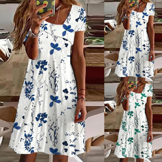 Damen Blumenmuster Sommerkleid Stalluxe