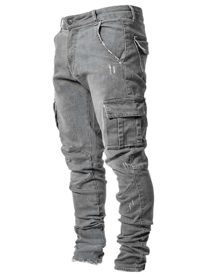 Herren Cargo-Jeans im lässigen Slim-Fit-Design mit funktionalen Taschen Stalluxe