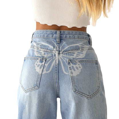 Damen lässige Mom-Jeans Stalluxe