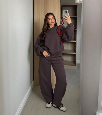 Damen lässiger Sweatsuit aus hochwertigem Baumwollmix Stalluxe