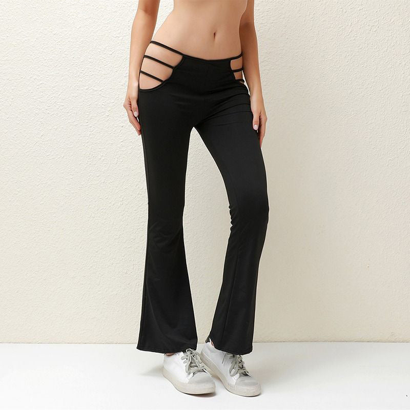 Damen Flared Leggings mit modischem Cut-Out Design Stalluxe