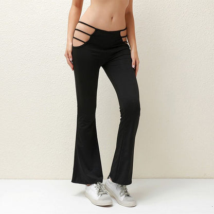 Damen Flared Leggings mit modischem Cut-Out Design Stalluxe