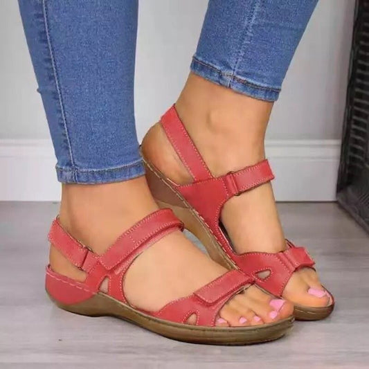 Damen Bequeme Riemensandaletten mit ergonomischer Sohle Stalluxe